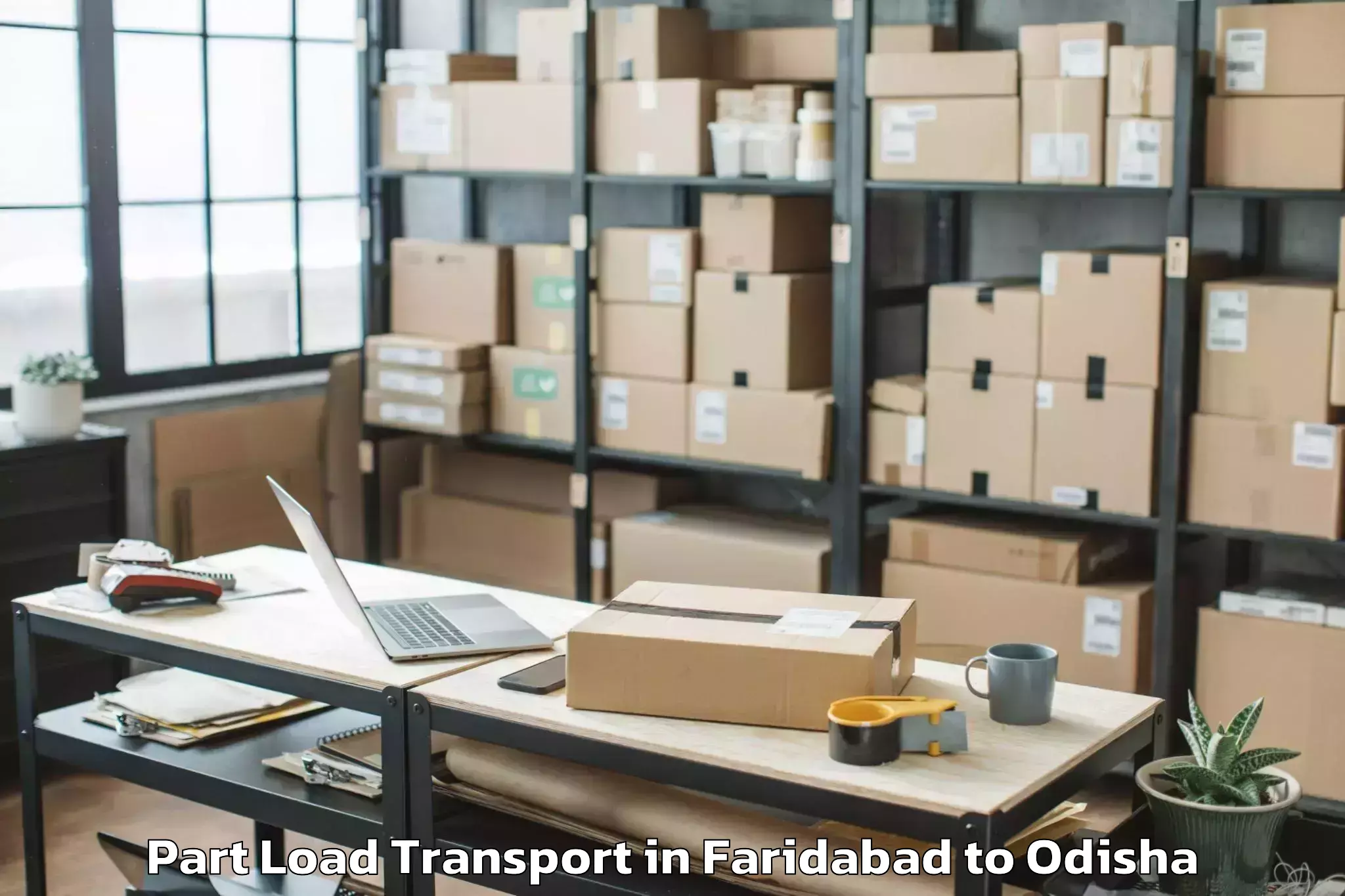 Book Faridabad to Mangalpur Part Load Transport